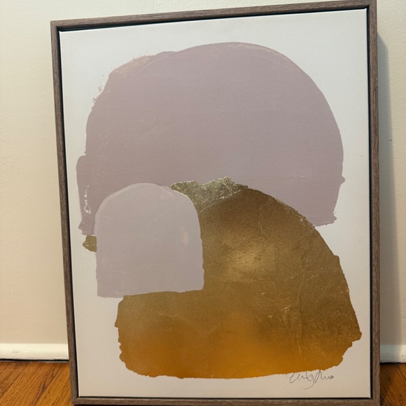 Threshold Framed Hand Foil Embossed Canvas– Boho Chic Wall Art - Picture 3 of 7